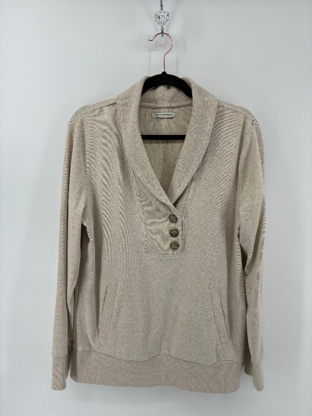 Banana Republic Beige Ribbed Sweater